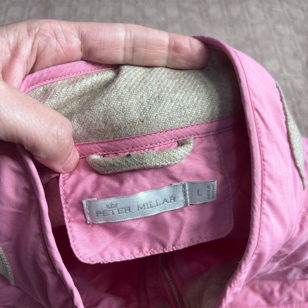 Peter Millar Crown Sport Addison Quilted Vest Women's L Pink Lifestyle Golf - Picture 4 of 9